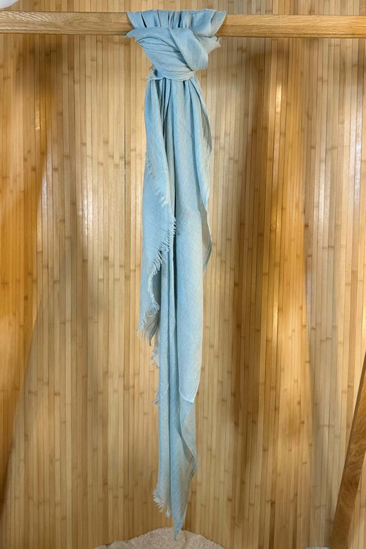 Classic Portobello Scarf Duck Egg /20=